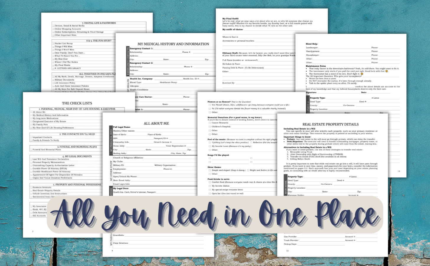 My Ultimate Escape Plan End-Of-Life Planner: To Haunt Your Loved Ones Less