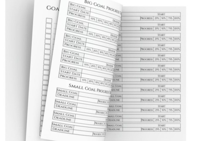 The Goal Planner & Tracker: Crush 45 Goals—Goals At-A-Glance Check-Off List