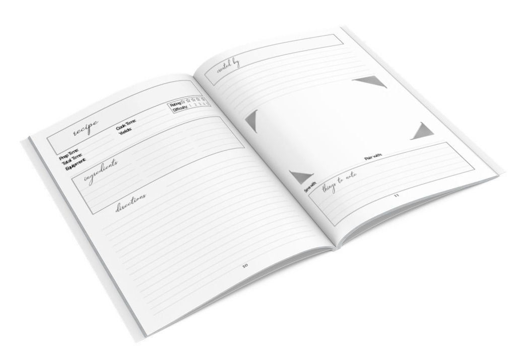 100 Family Recipes Blank Recipe Journal: Blank Recipe Book To Write In Your Own Recipes