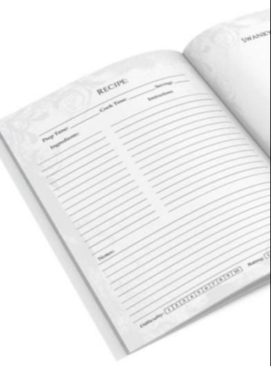 preformatted recipe pages for 132 recipes