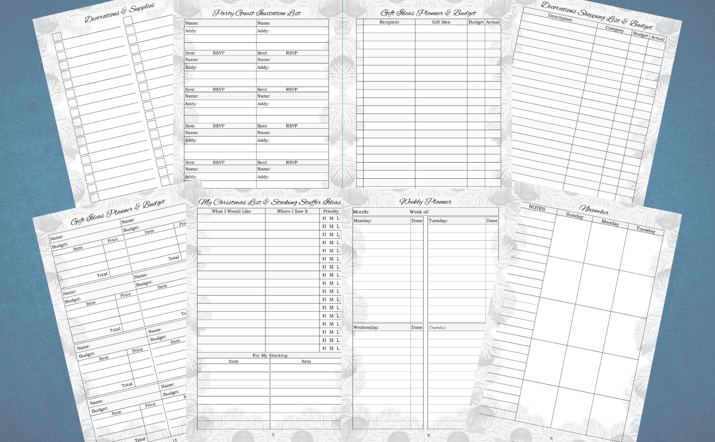 Our First Christmas: A Couple's Ultimate Christmas Planner: With Shopping Lists, Gift & Party Planners, Greeting Card Tracker, Budgets & More! 