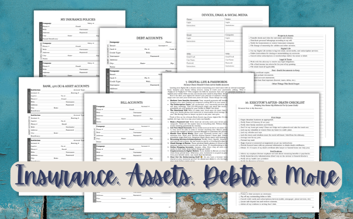 Oh! Discreet Password Book For Websites & Apps With 300 Categorized Entries