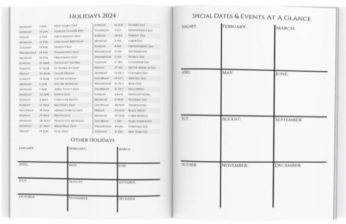 2024-2028 Five Year Personal Planner - 60 Month agenda to Smash your Goals!