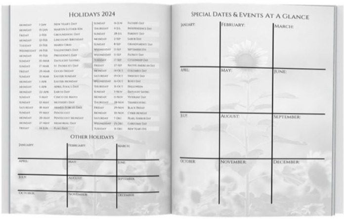 2024-2028 Five Year Personal Planner - 60 Month agenda to Smash your Goals!