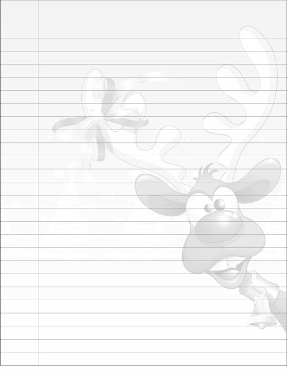 Silly Christmas Reindeer Composition Notebook