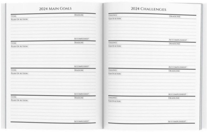 2024-2028 Five Year Personal Planner - 60 Month agenda to Smash your Goals!