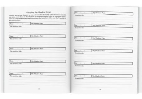A peek inside the Shadow Work Workbook & Journal