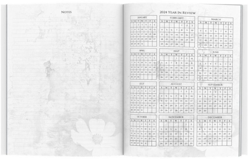 2024 & 2025 full-year calendars at a glance