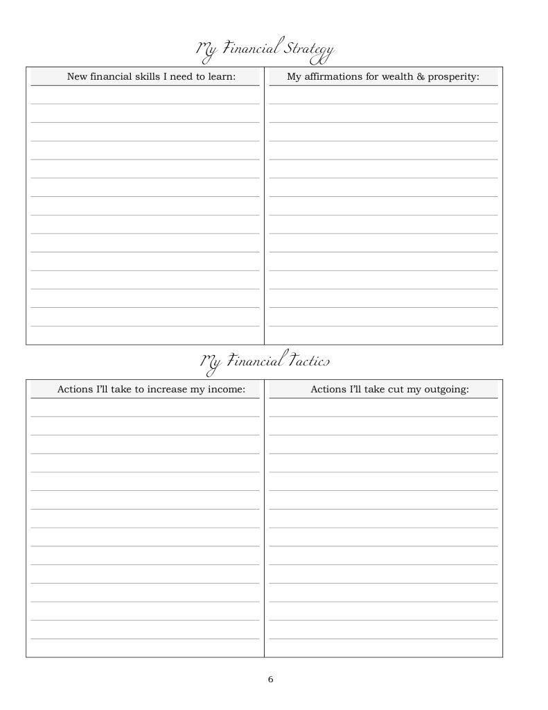 Brainstorm strategies and tactics you'll use to get you to where you want to go.