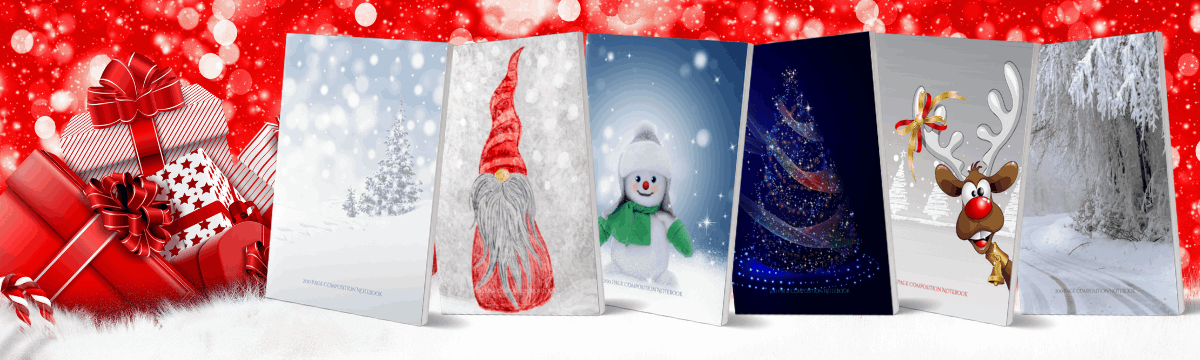 Christmas Themed Designer Notebooks