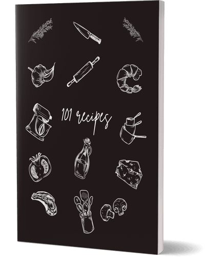 101 Recipes: Blank Recipe Notebook: Recipe Journal to write in your own recipes