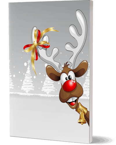 Silly Christmas Reindeer Composition Notebook