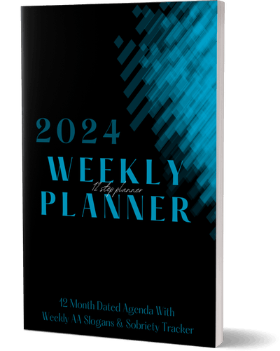 AA 2024 Personal Planners with weekly AA slogans Just for 12 Steppers 