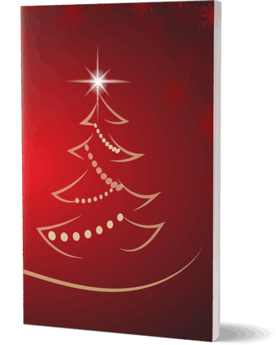 Lightly Watermarked Christmas Tree Composition Notebook