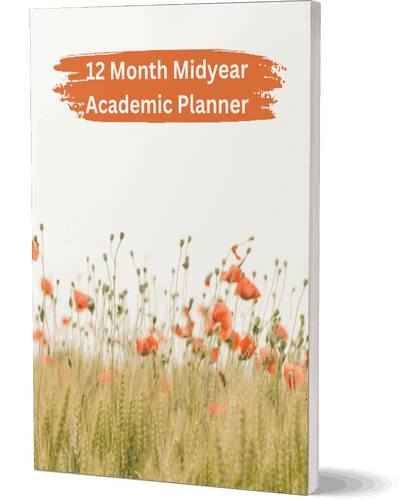 July 2023 - June 2024 12-Month Midyear Academic Planners