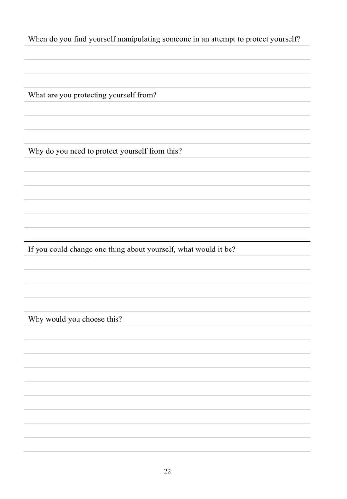 A peek inside the Shadow Work Workbook & Journal