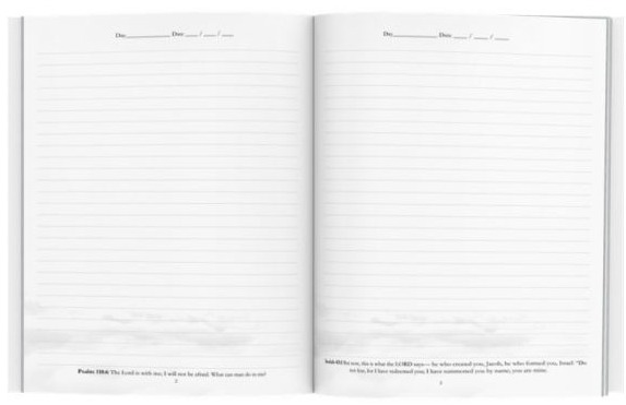 A Believer’s 200 Page Notebook With Inspirational Quotes From The Bible: A Keepsake Notebook For Christians  